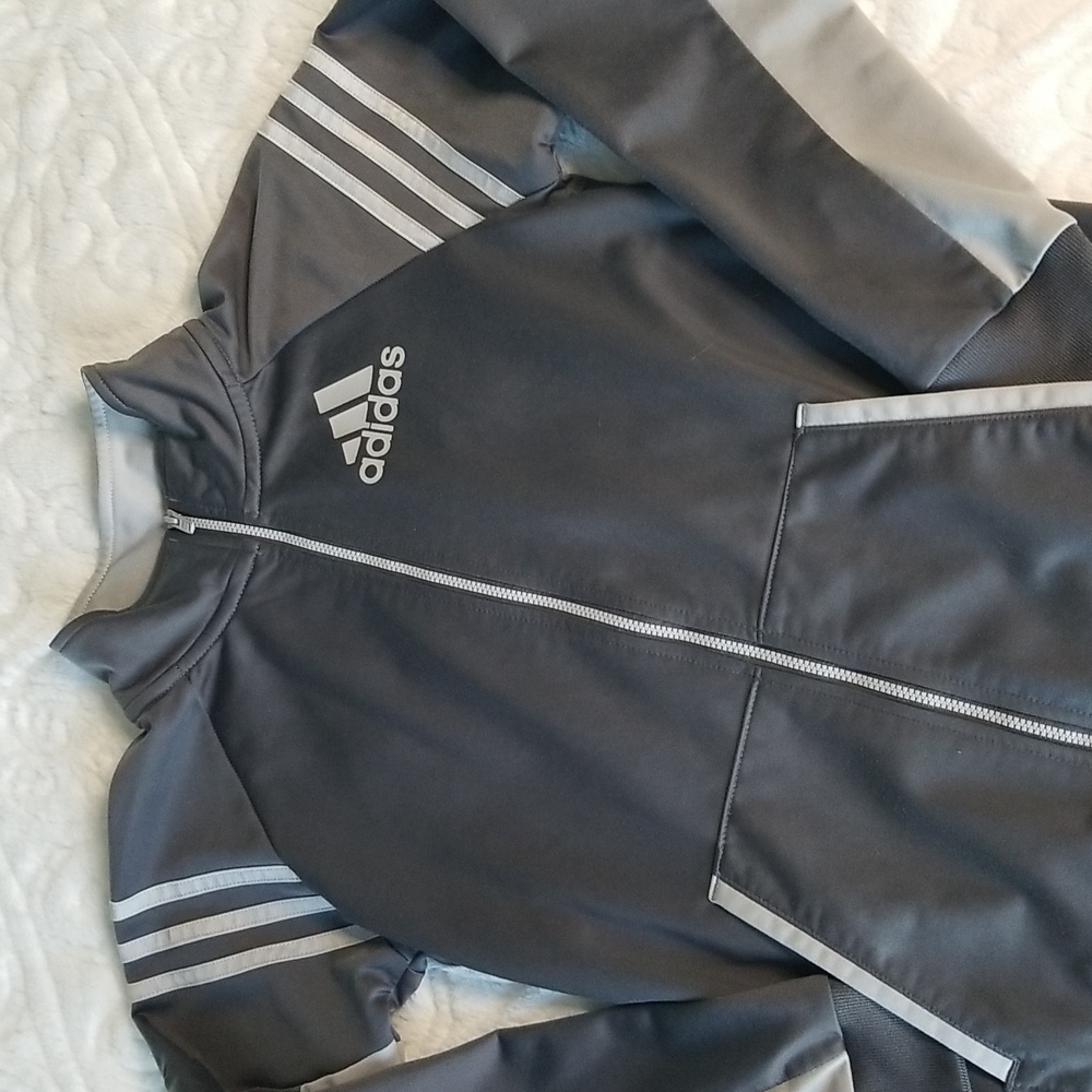 ADIDAS ZIPPERED SWEATSHIRT